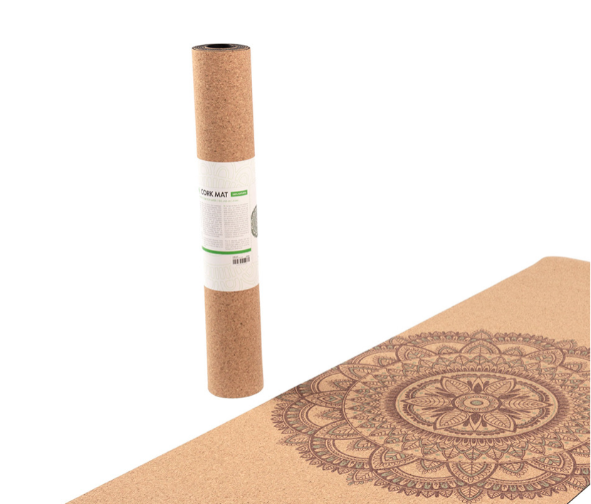 Tapis de yoga Taj 100% coton Bio - 2 m x 66 cm x 5mm Naturel